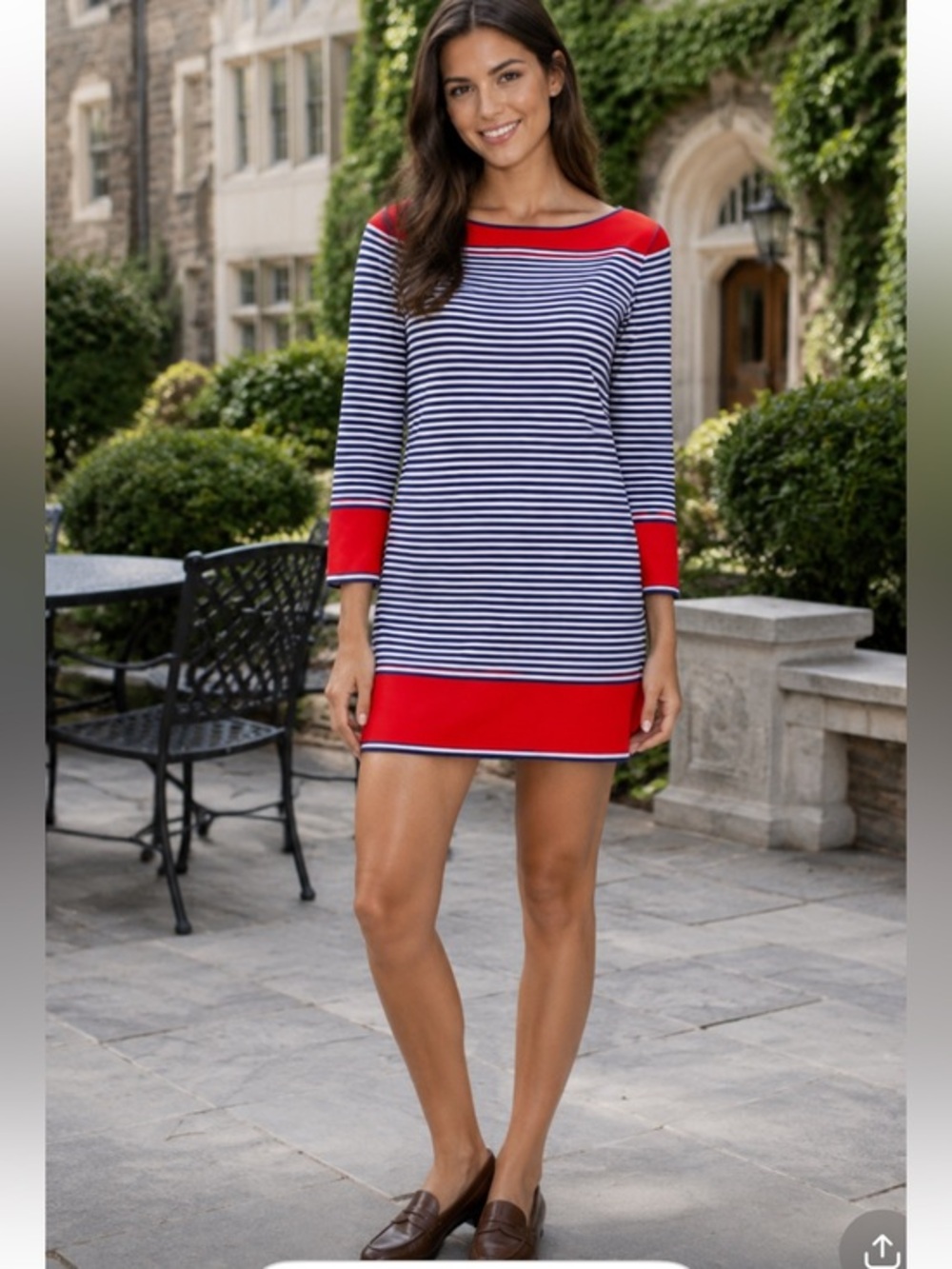 NWT Sail To Sable preppy Striped dress